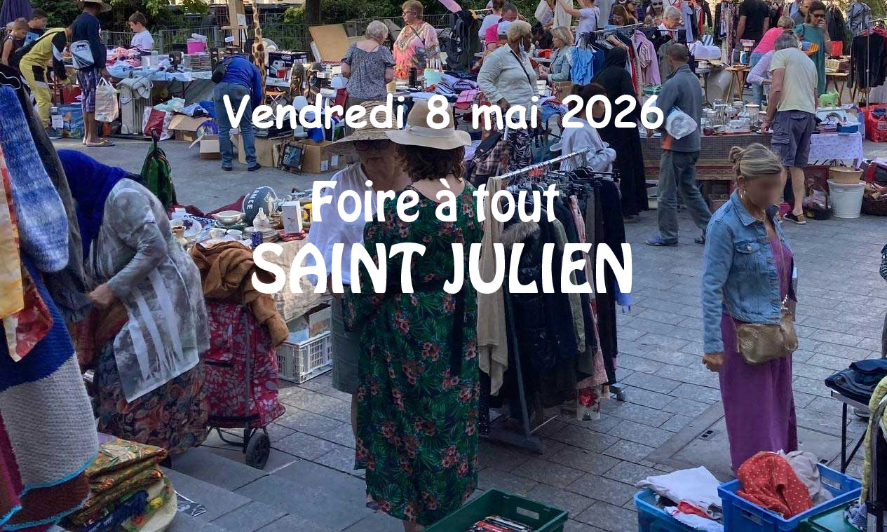 8 mai : Grande foire à tout SAINT JULIEN